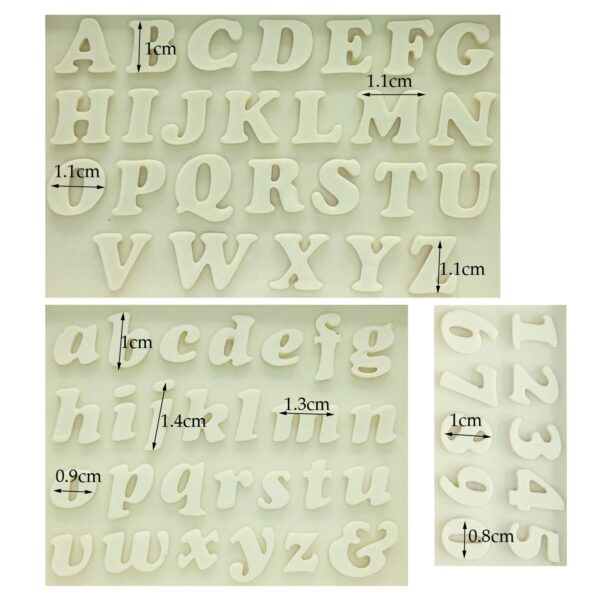 Letter and Number Silicone Cake Molds