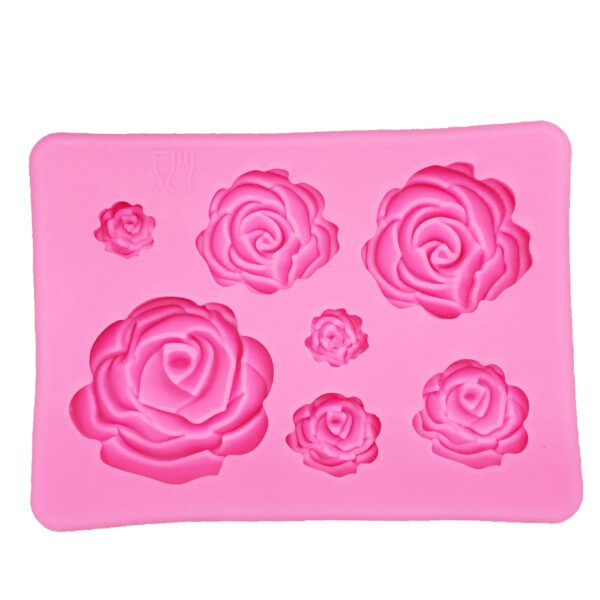 Rose Flowers Shaped Silicone Cake Mold