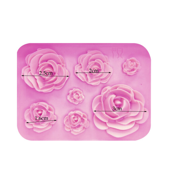 Rose Flowers Shaped Silicone Cake Mold