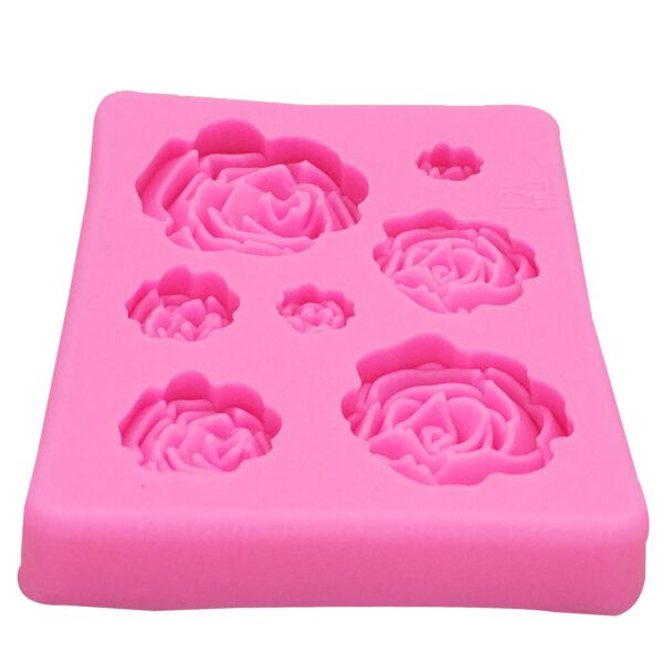 Rose Flowers Shaped Silicone Cake Mold