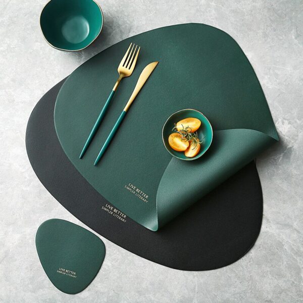 PU Leather Tableware Placemat