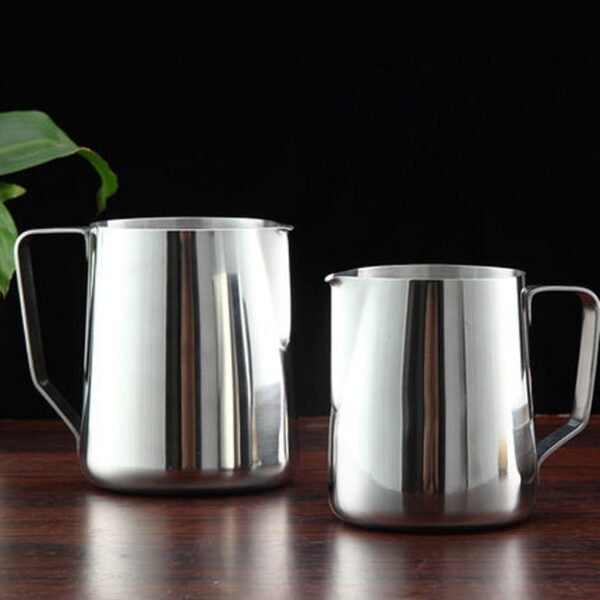 Silver Metal Milk Jug