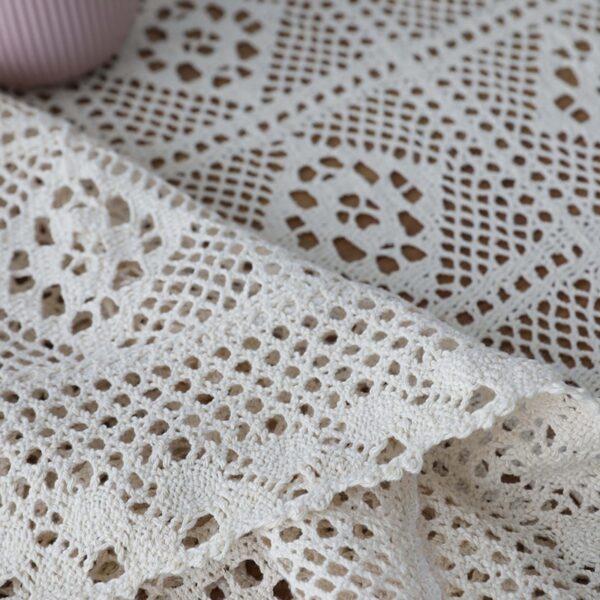 Rectangle Cotton Lace Tablecloth