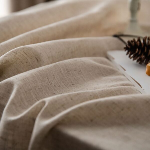 Solid Color Tablecloth with Tassels