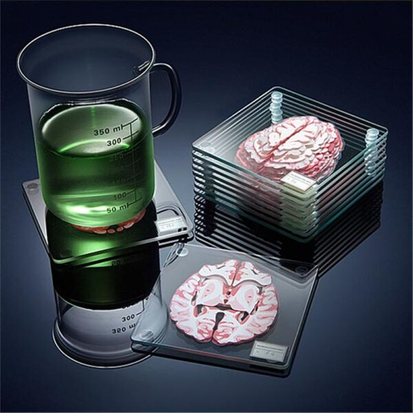 3D Brain Printed Table Coaster