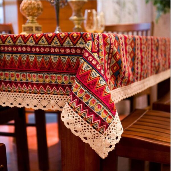 Bohemian Patterned Dining Tablecloth