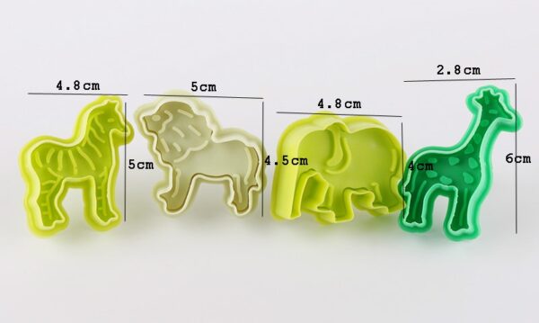 3D Animal Shaped Cookie Molds