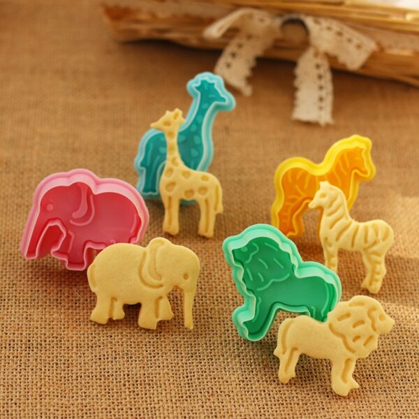 3D Animal Shaped Cookie Molds