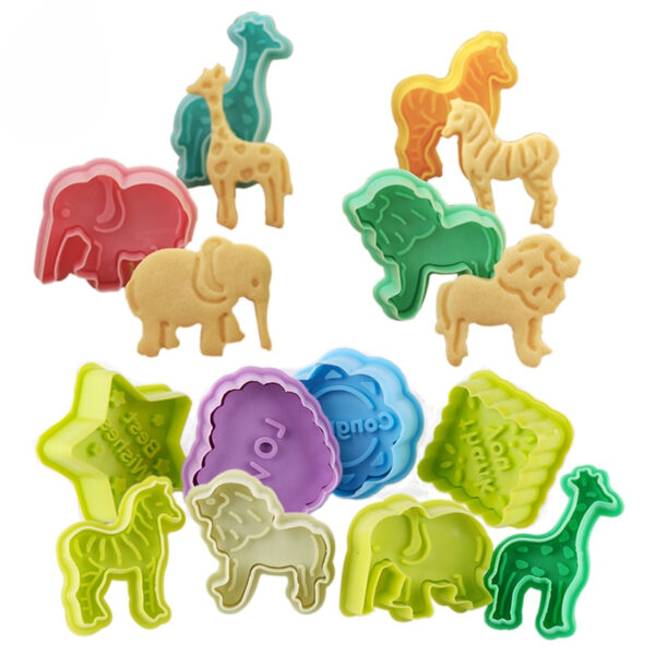 3D Animal Shaped Cookie Molds