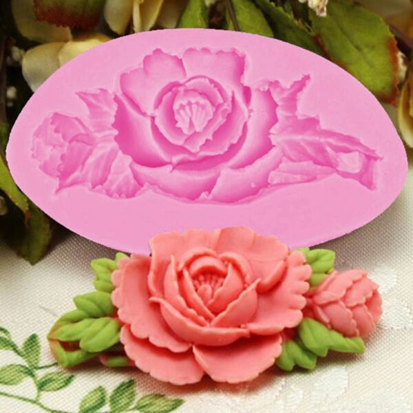 Charming Rose Shaped Eco-Friendly Silicone Baking Mold