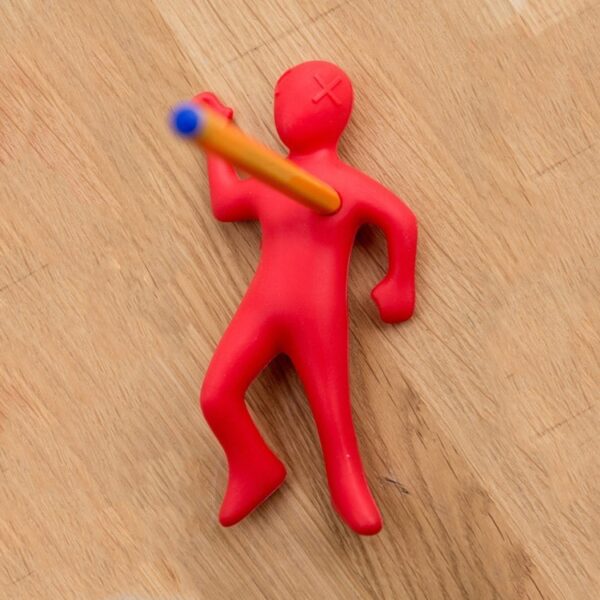 Funny Red Man Pen Holder