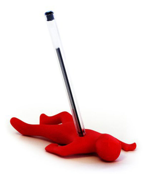 Funny Red Man Pen Holder